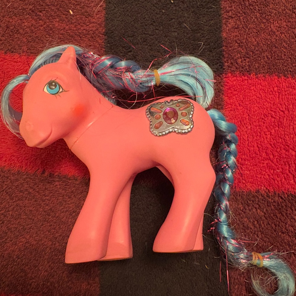 Hasbro My Little Pony Doll in Pink and Blue with Colorful Mane and Cutie Mark